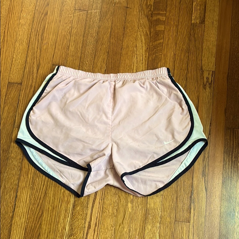 Nike Pink Athletic Shorts with Dolphin Hem
